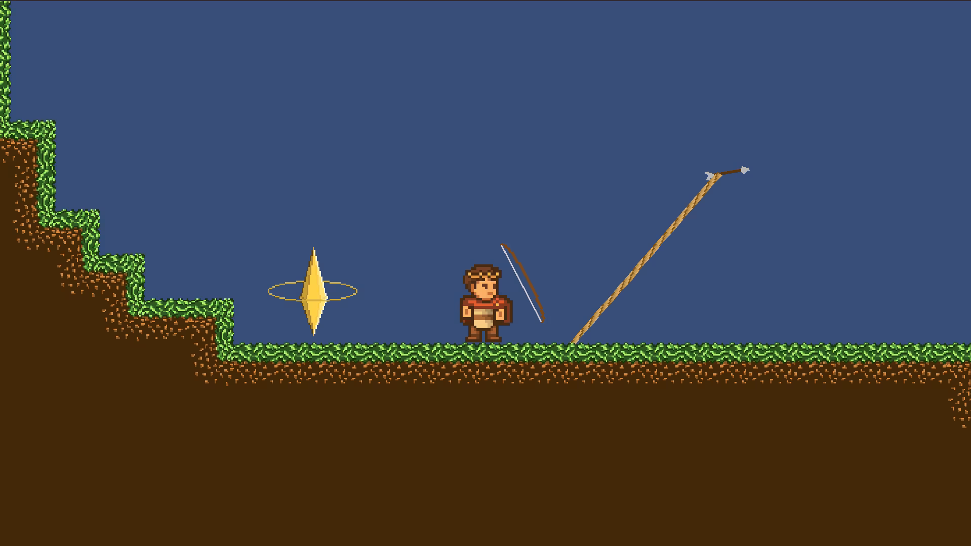 I added a bow to my platformer game